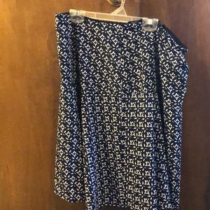 Ralph Lauren navy and white skirt